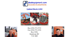 Desktop Screenshot of dealequipment.com